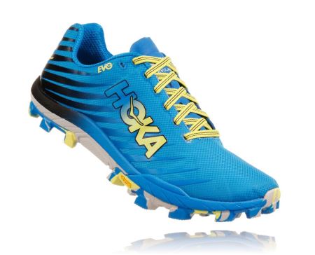 Hoka EVO Jawz Trail - Tenis Corrida Trilha Homem Azuis | PT-aVvAmYd